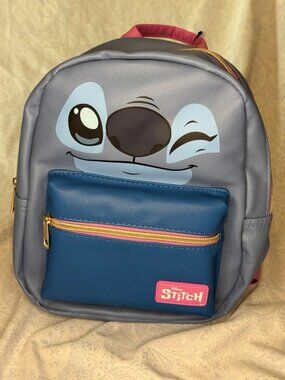 Disney Stitch Mini Faux Leather Backpack